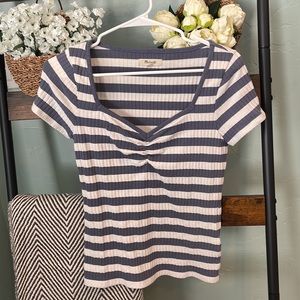 Ribbed, striped shirt